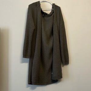 Long gray cardigan, size large
